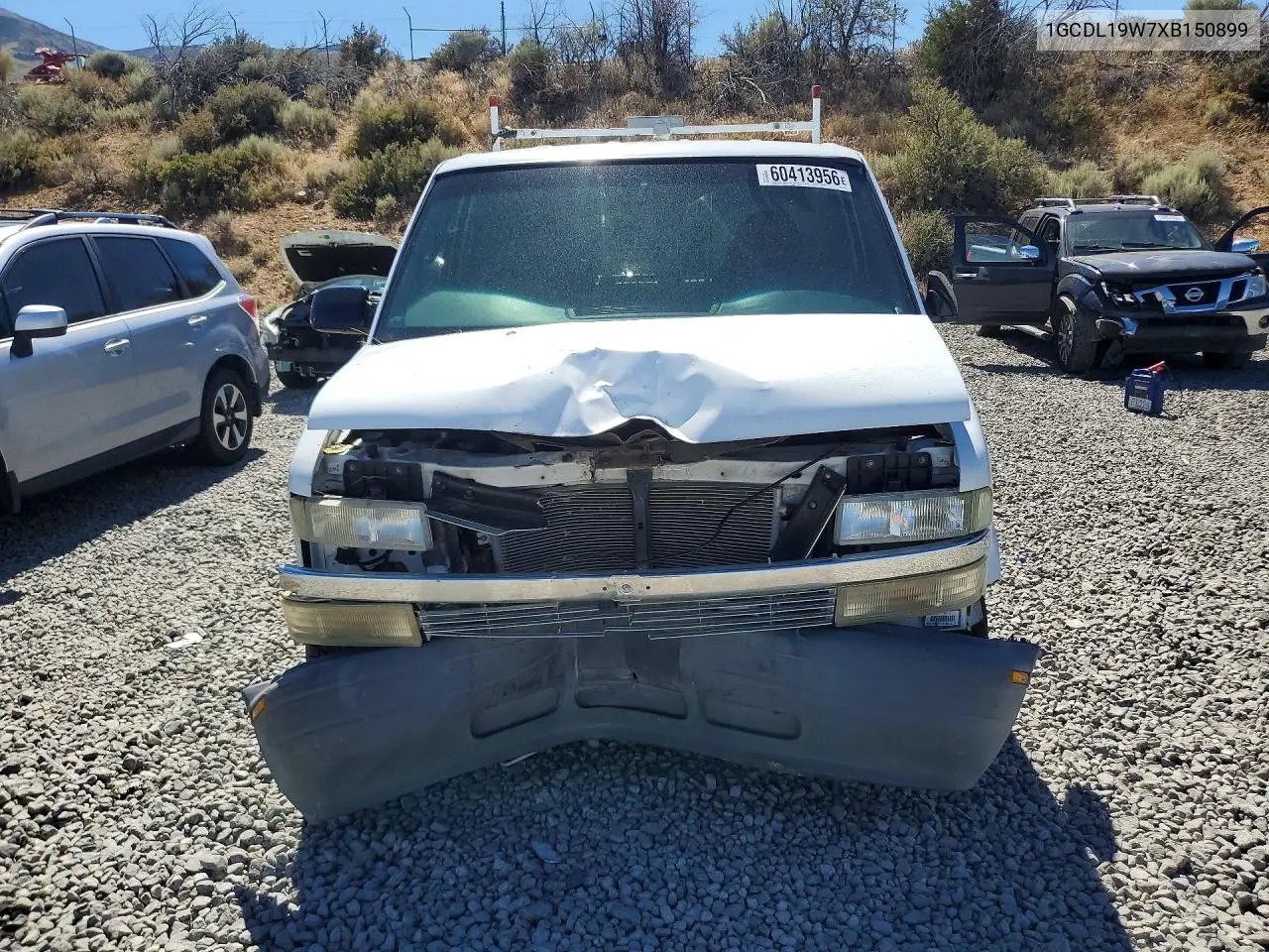 1999 Chevrolet Astro VIN: 1GCDL19W7XB150899 Lot: 60413956