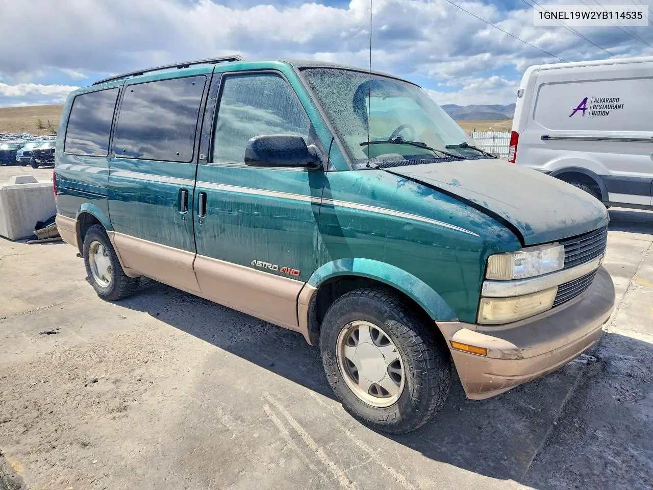2000 Chevrolet Astro Van Delivery Van VIN: 1GNEL19W2YB114535 Lot: 49185416