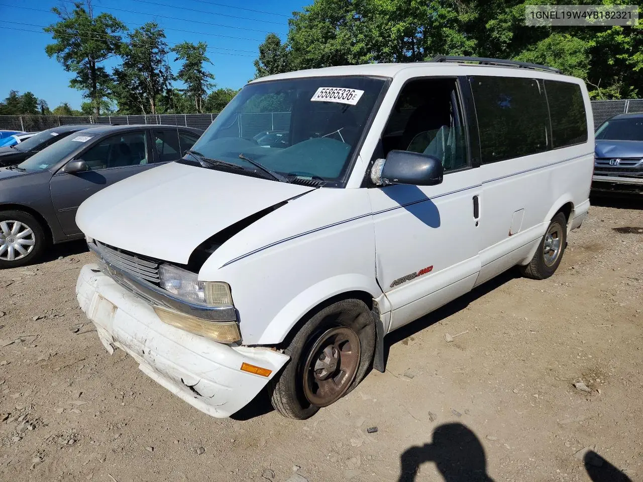2000 Chevrolet Astro VIN: 1GNEL19W4YB182321 Lot: 55865336