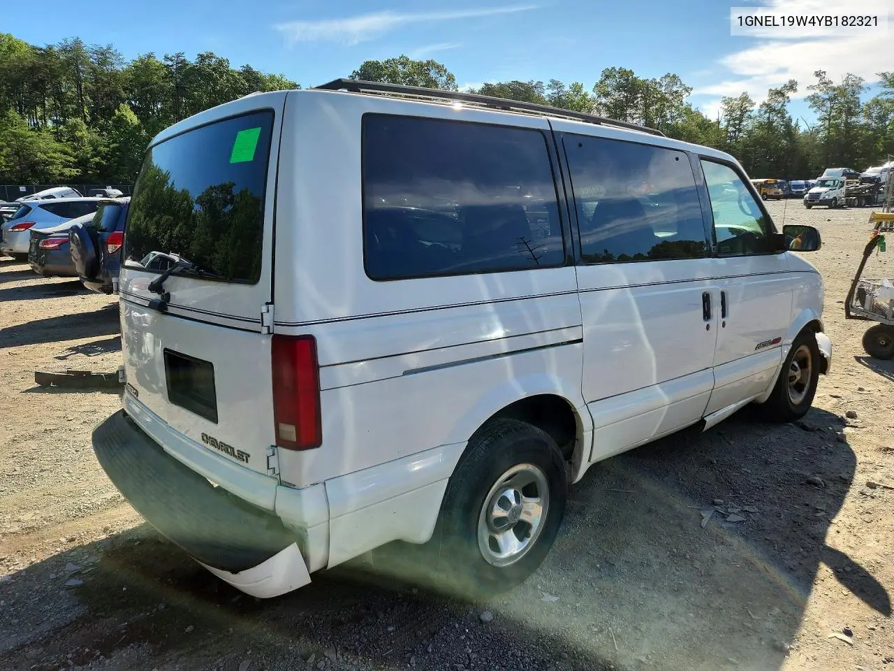 2000 Chevrolet Astro VIN: 1GNEL19W4YB182321 Lot: 55865336