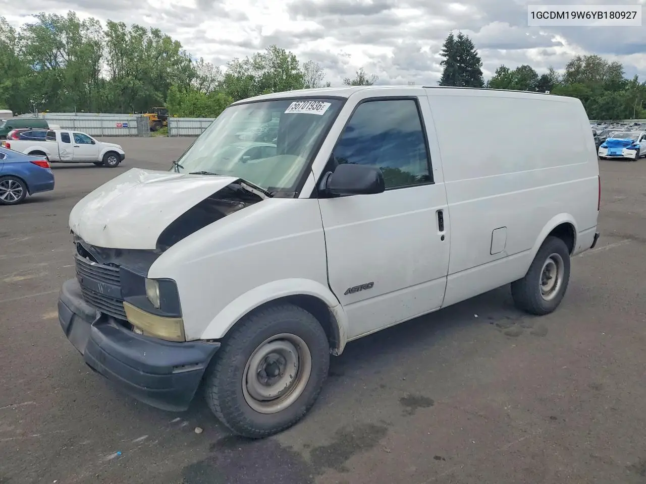 2000 Chevrolet Astro VIN: 1GCDM19W6YB180927 Lot: 56701936