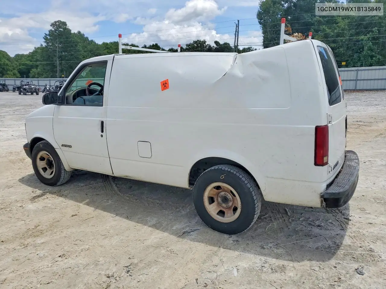 2001 Chevrolet Astro VIN: 1GCDM19WX1B135849 Lot: 58114366