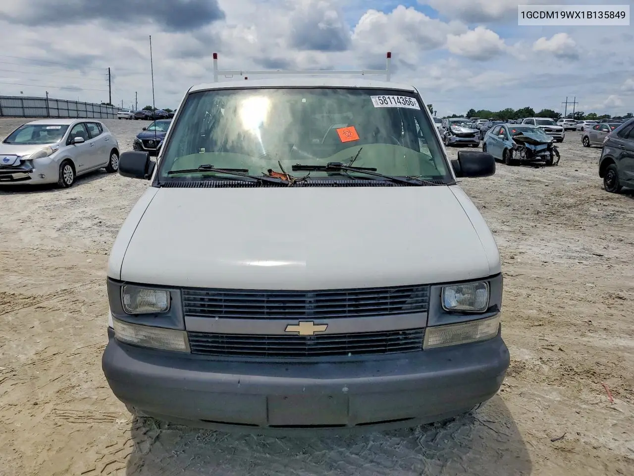 2001 Chevrolet Astro VIN: 1GCDM19WX1B135849 Lot: 58114366