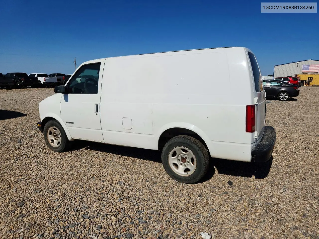 2003 Chevrolet Astro VIN: 1GCDM19X83B134260 Lot: 55060606