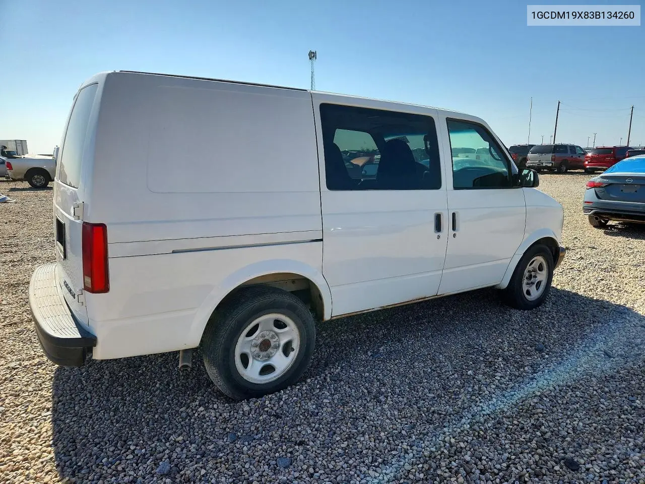 2003 Chevrolet Astro VIN: 1GCDM19X83B134260 Lot: 55060606