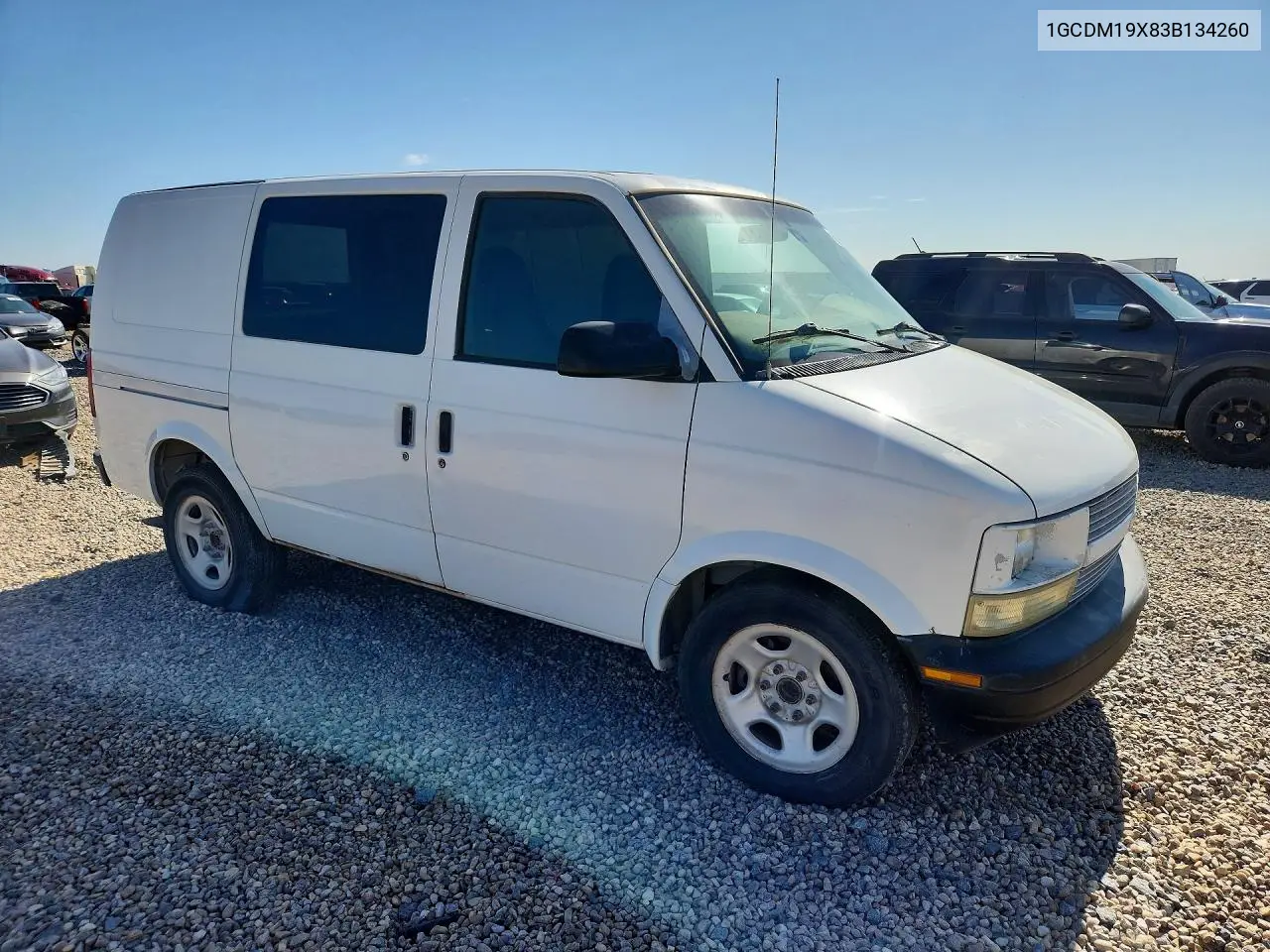 2003 Chevrolet Astro VIN: 1GCDM19X83B134260 Lot: 55060606