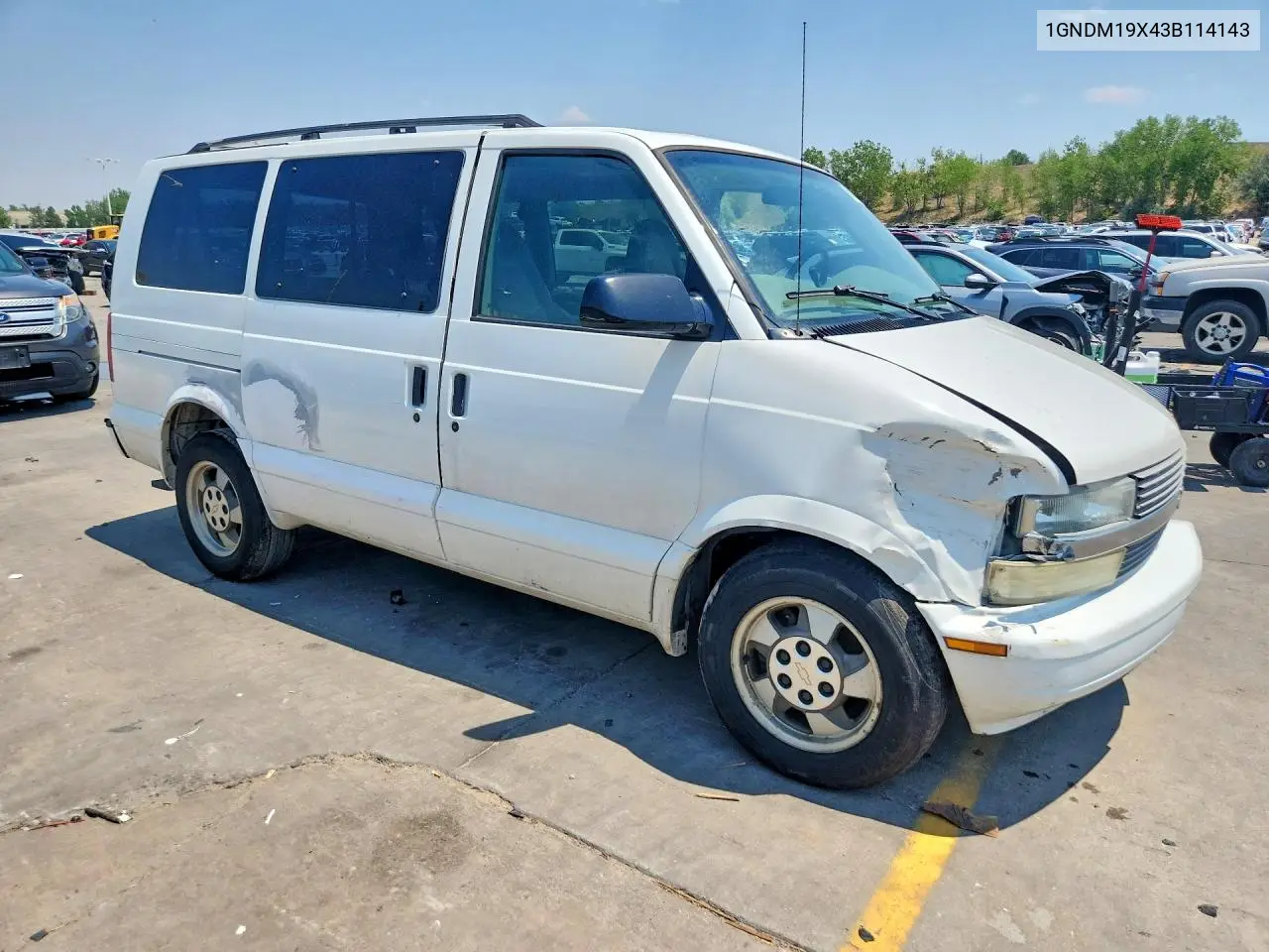2003 Chevrolet Astro VIN: 1GNDM19X43B114143 Lot: 85624845