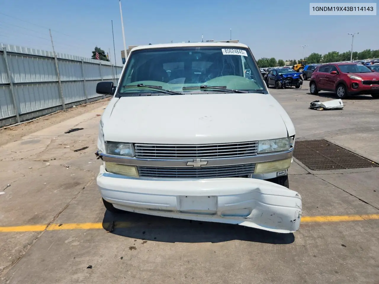 2003 Chevrolet Astro VIN: 1GNDM19X43B114143 Lot: 85624845