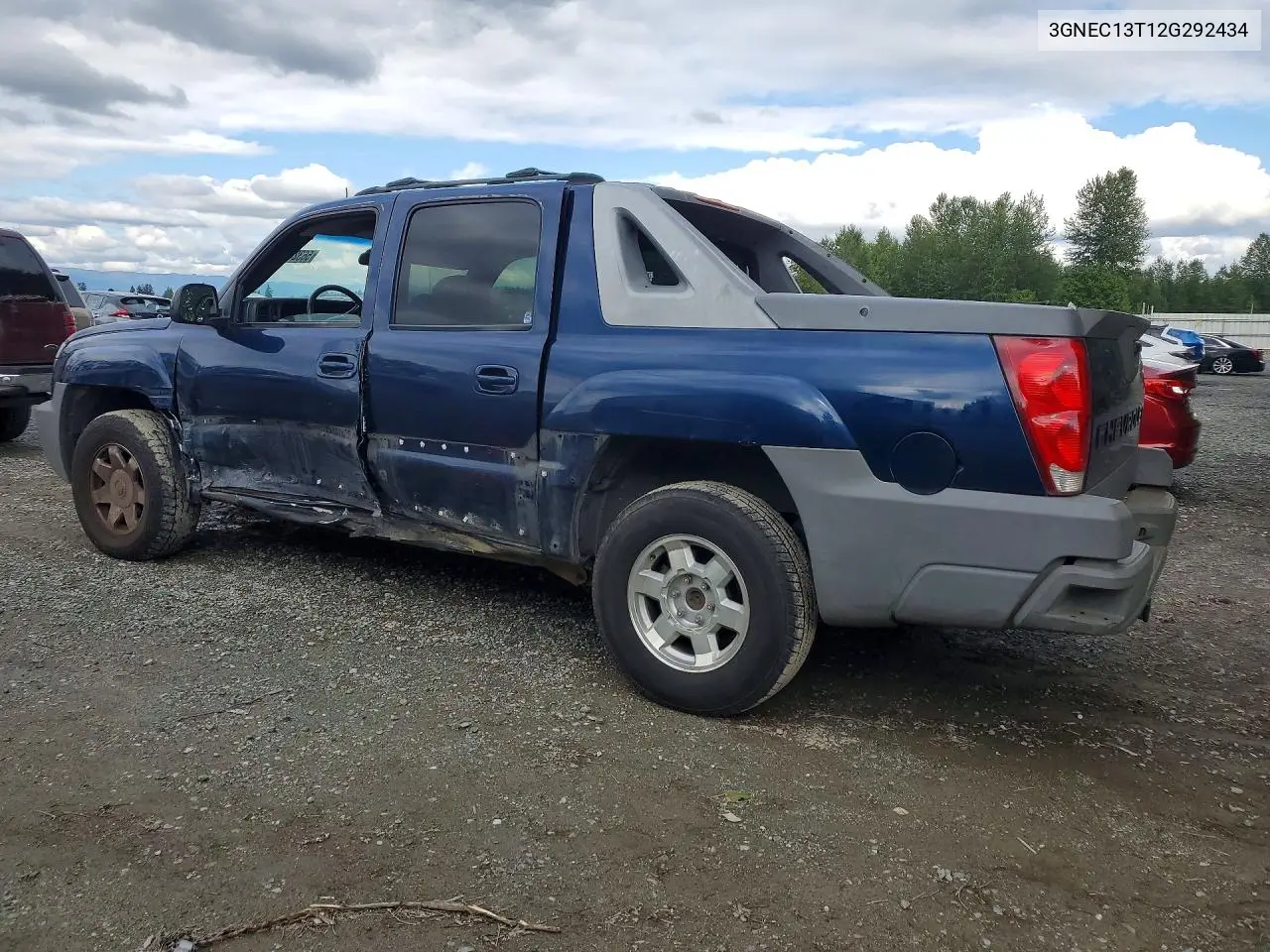 2002 Chevrolet Avalanche C1500 VIN: 3GNEC13T12G292434 Lot: 56324116
