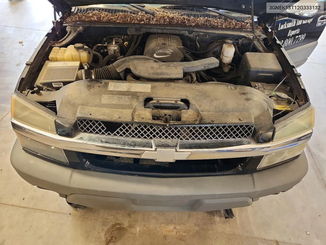 2002 Chevrolet Avalanche K1500 VIN: 3GNEK13T12G333132 Lot: 57020446