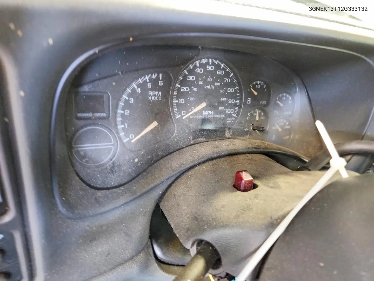 2002 Chevrolet Avalanche K1500 VIN: 3GNEK13T12G333132 Lot: 57020446