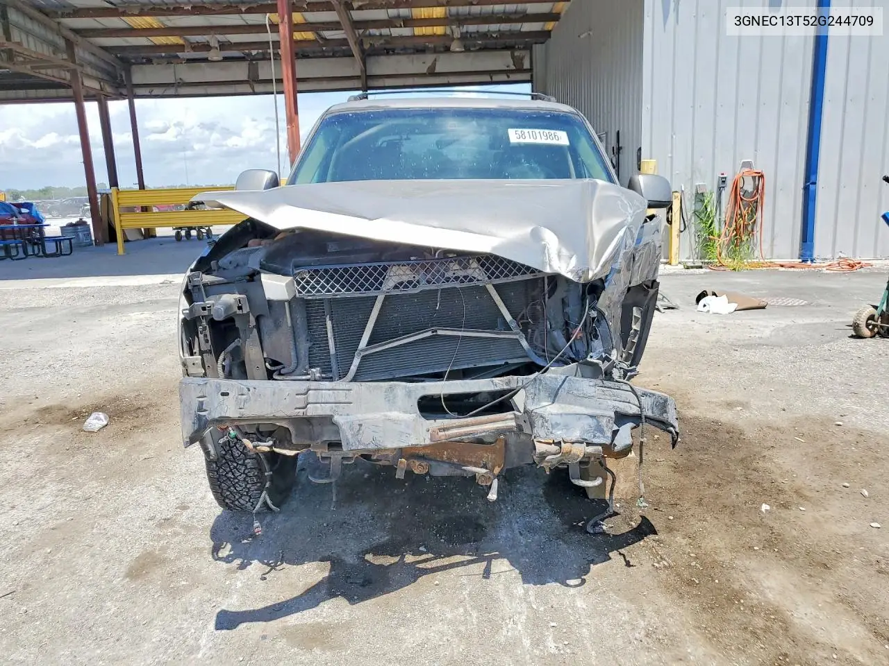 2002 Chevrolet Avalanche C1500 VIN: 3GNEC13T52G244709 Lot: 58101986