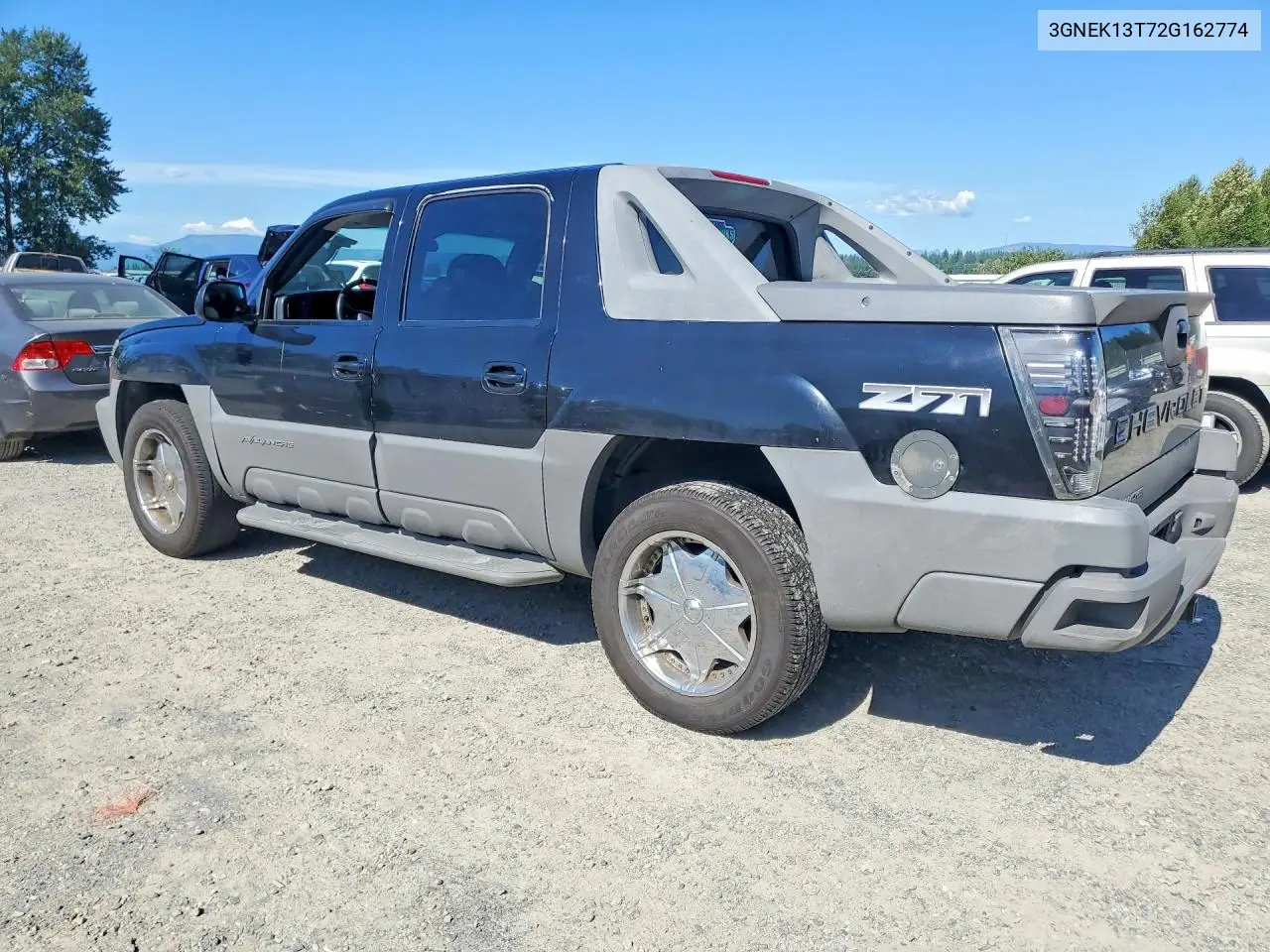 2002 Chevrolet Avalanche K1500 VIN: 3GNEK13T72G162774 Lot: 58431396