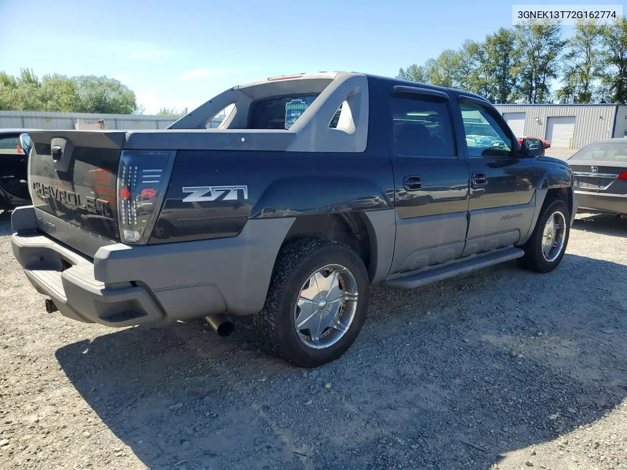 2002 Chevrolet Avalanche K1500 VIN: 3GNEK13T72G162774 Lot: 58431396