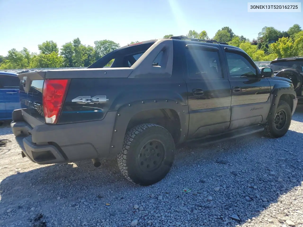 2002 Chevrolet Avalanche K1500 VIN: 3GNEK13T52G162725 Lot: 58567866