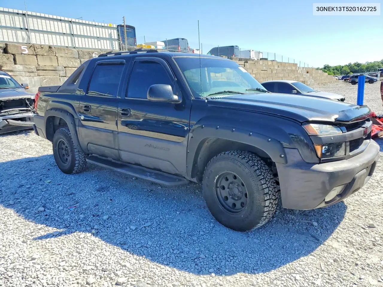 2002 Chevrolet Avalanche K1500 VIN: 3GNEK13T52G162725 Lot: 58567866