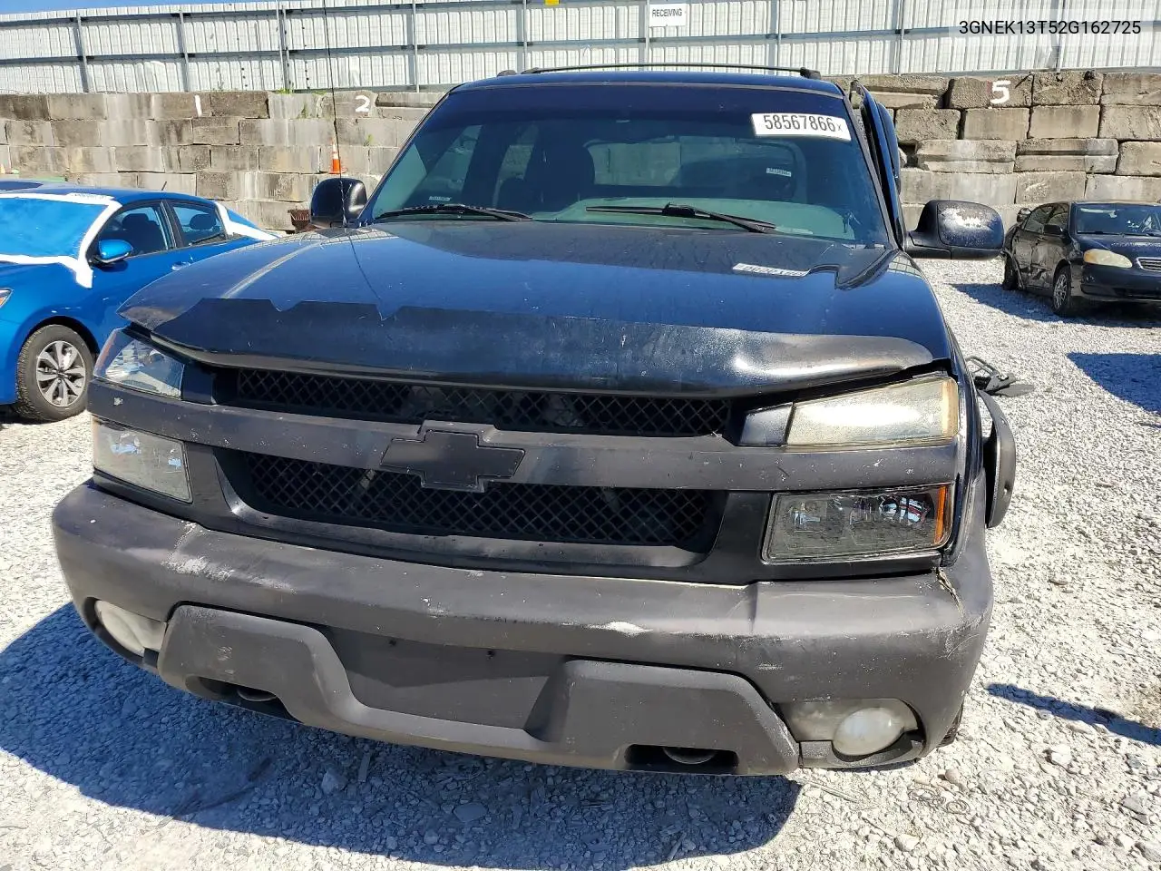 2002 Chevrolet Avalanche K1500 VIN: 3GNEK13T52G162725 Lot: 58567866