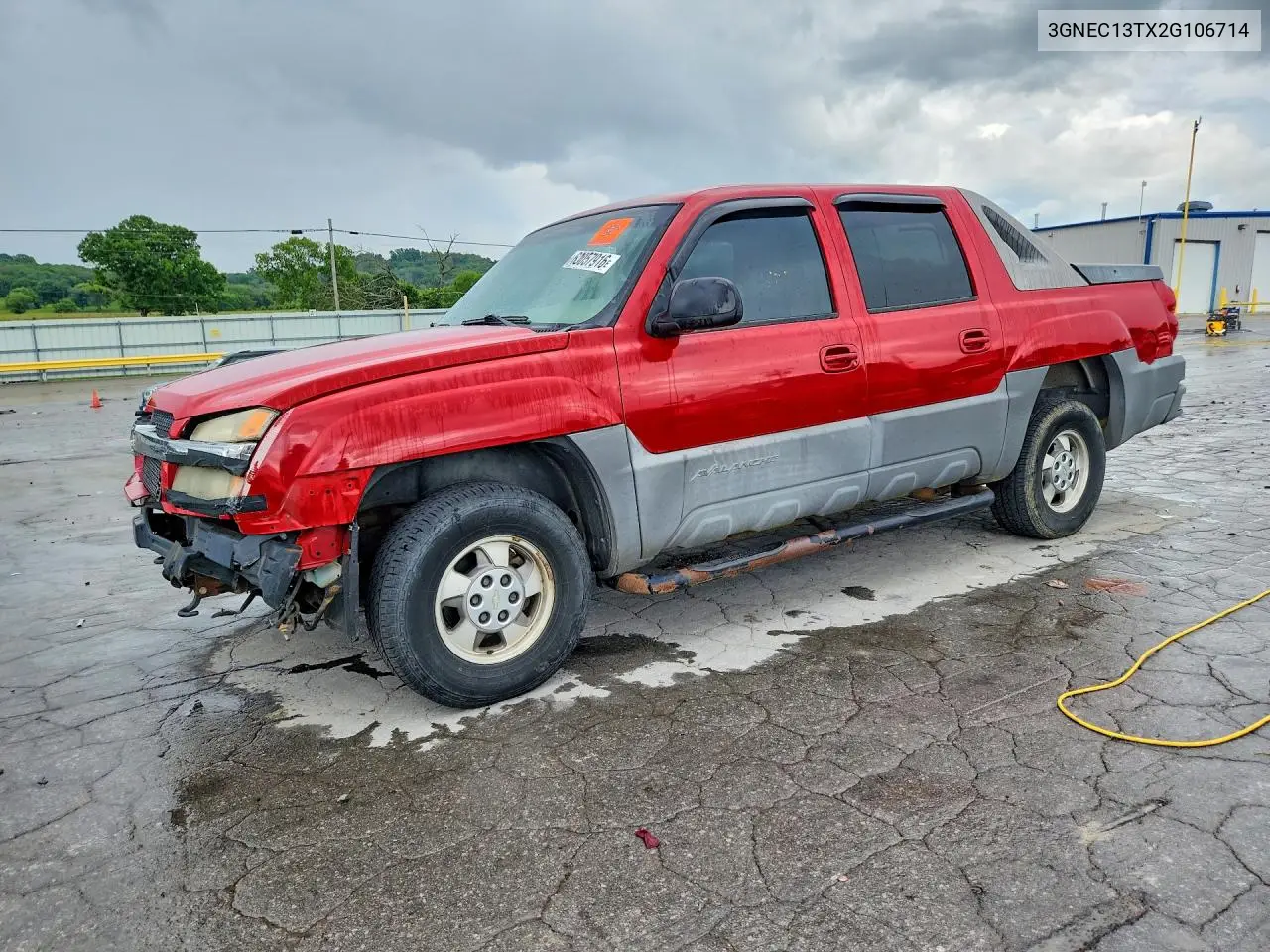 2002 Chevrolet Avalanche C1500 VIN: 3GNEC13TX2G106714 Lot: 60057916