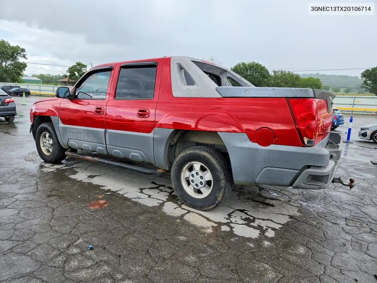 2002 Chevrolet Avalanche C1500 VIN: 3GNEC13TX2G106714 Lot: 60057916
