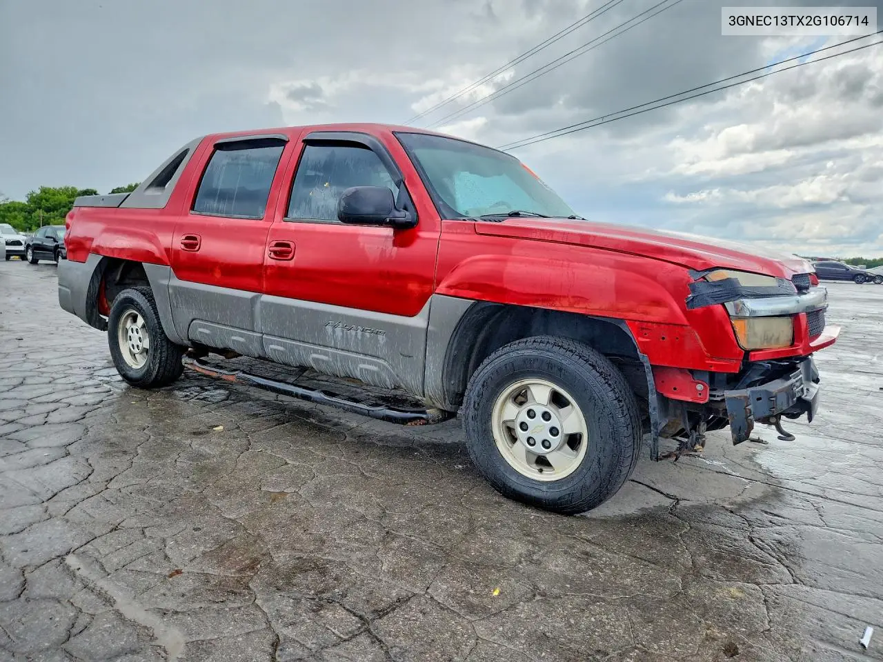 2002 Chevrolet Avalanche C1500 VIN: 3GNEC13TX2G106714 Lot: 60057916