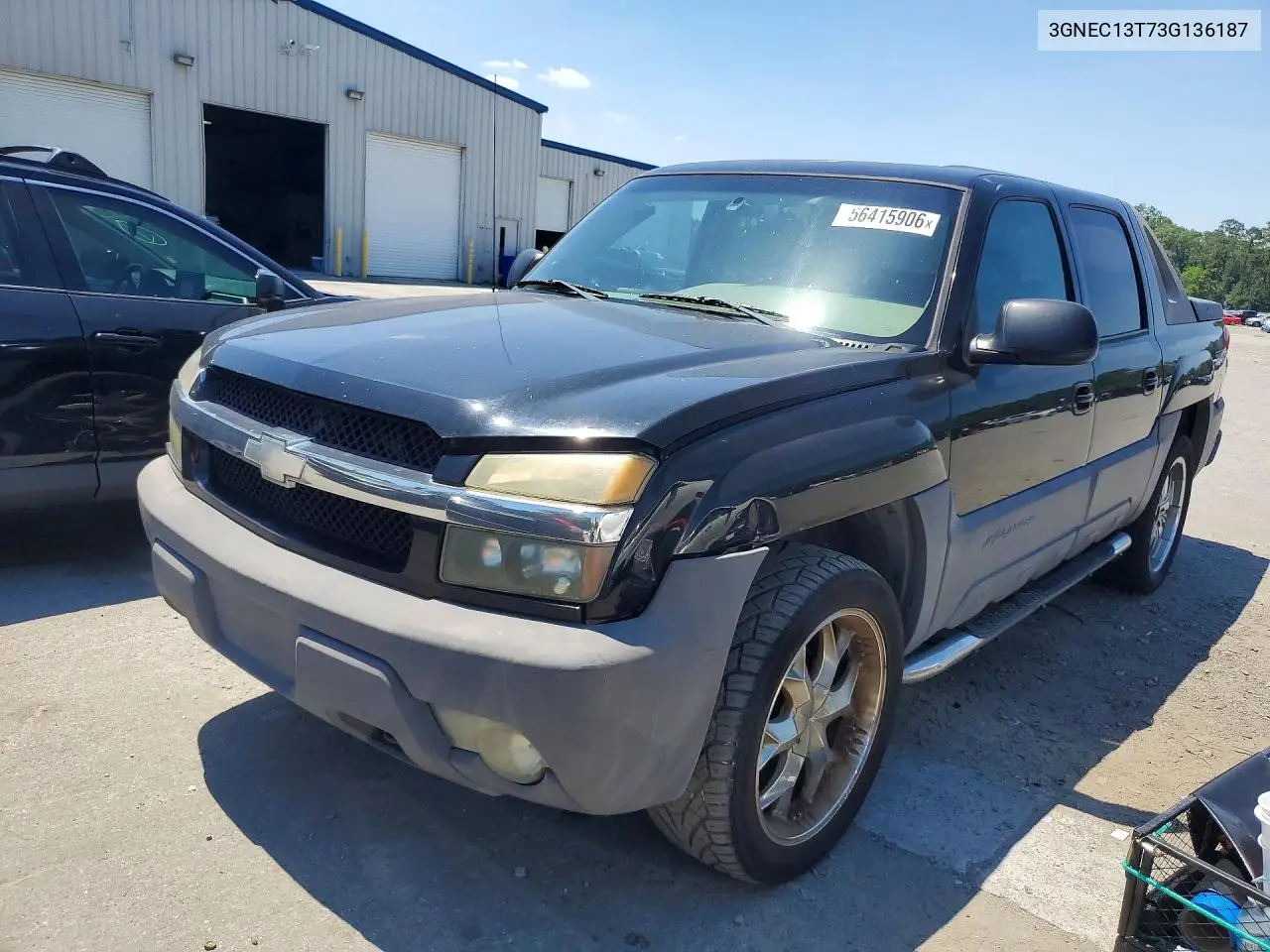 2003 Chevrolet Avalanche C1500 VIN: 3GNEC13T73G136187 Lot: 56415906
