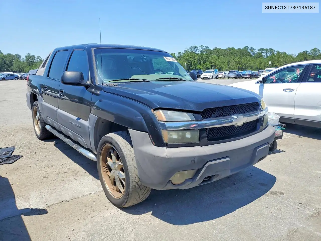 2003 Chevrolet Avalanche C1500 VIN: 3GNEC13T73G136187 Lot: 56415906