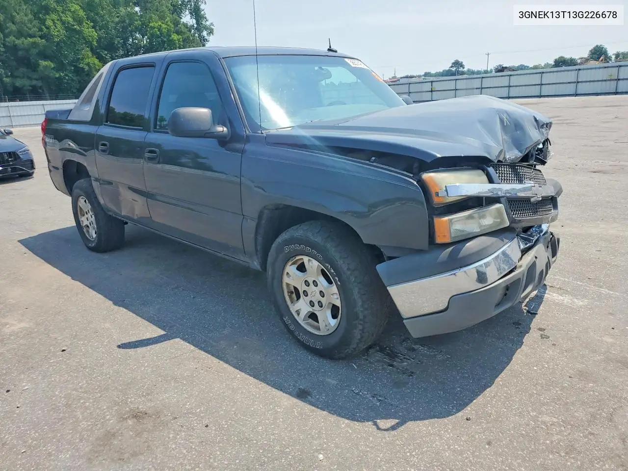 2003 Chevrolet Avalanche K1500 VIN: 3GNEK13T13G226678 Lot: 56574316