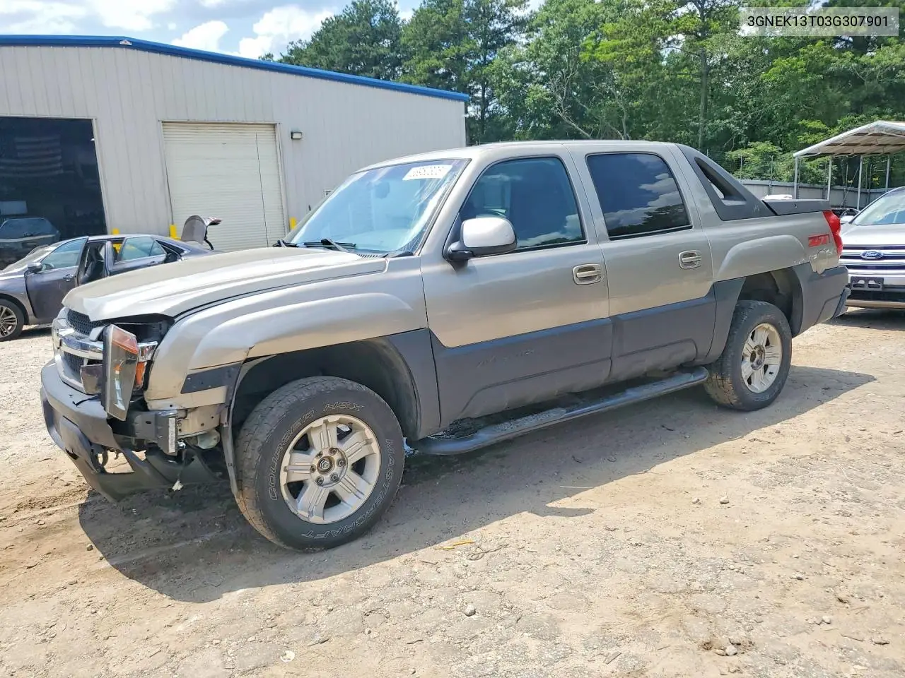 2003 Chevrolet Avalanche K1500 VIN: 3GNEK13T03G307901 Lot: 56950306