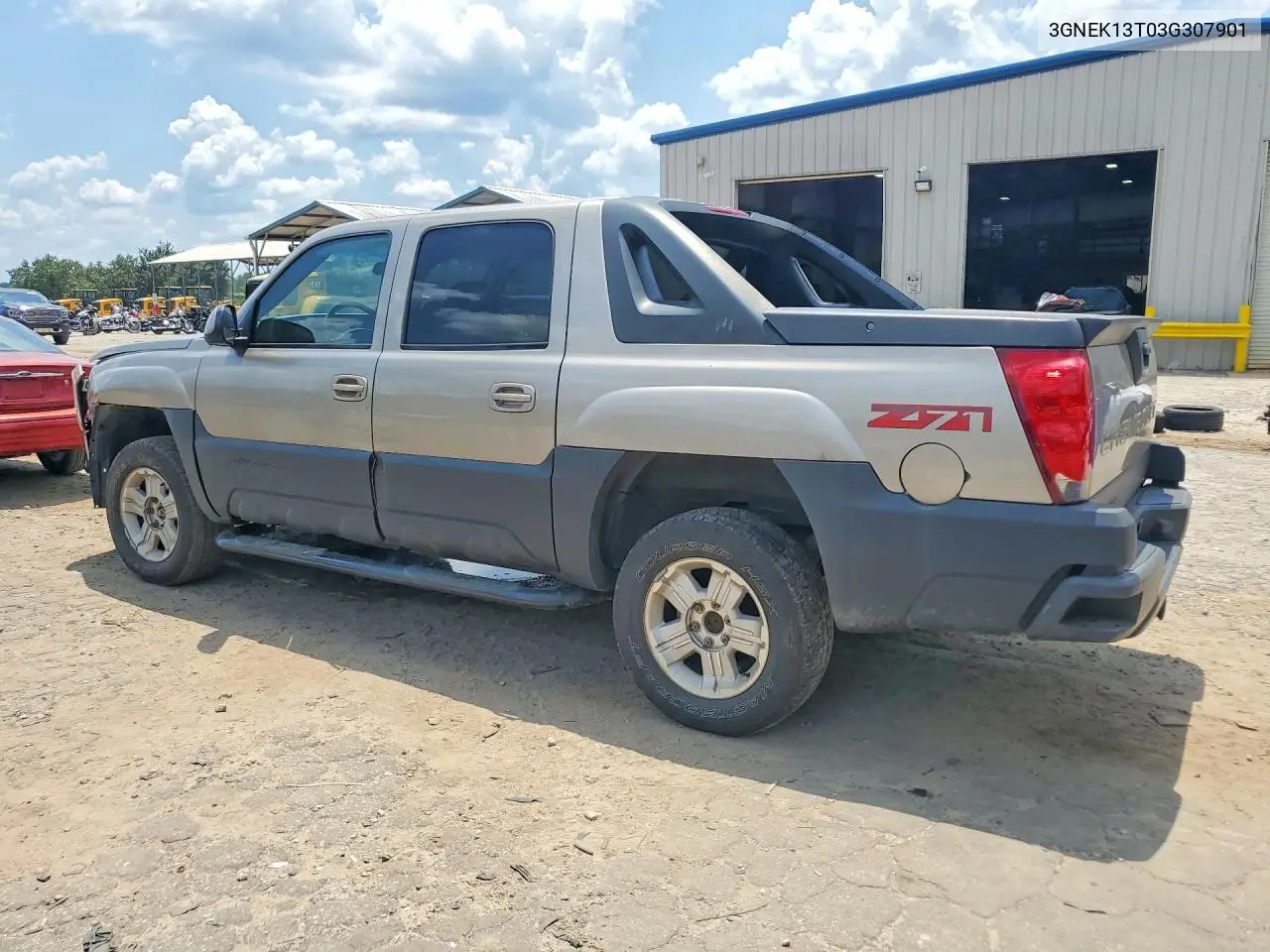 2003 Chevrolet Avalanche K1500 VIN: 3GNEK13T03G307901 Lot: 56950306