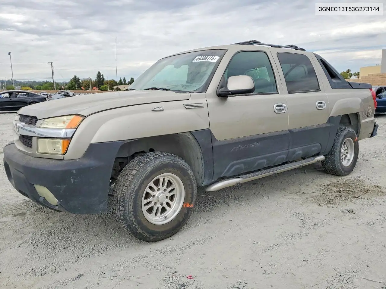 2003 Chevrolet Avalanche C1500 VIN: 3GNEC13T53G273144 Lot: 59388116