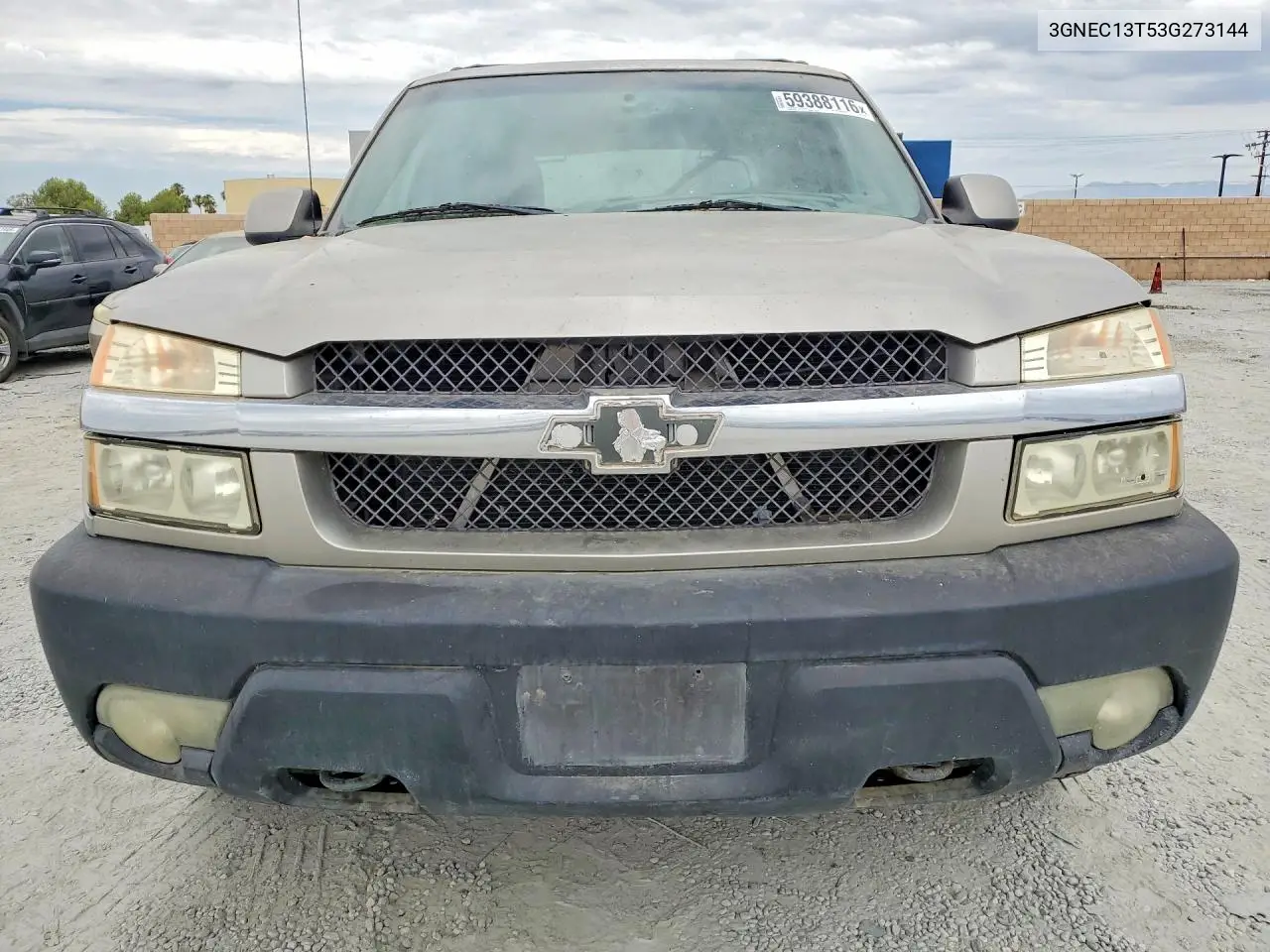 2003 Chevrolet Avalanche C1500 VIN: 3GNEC13T53G273144 Lot: 59388116