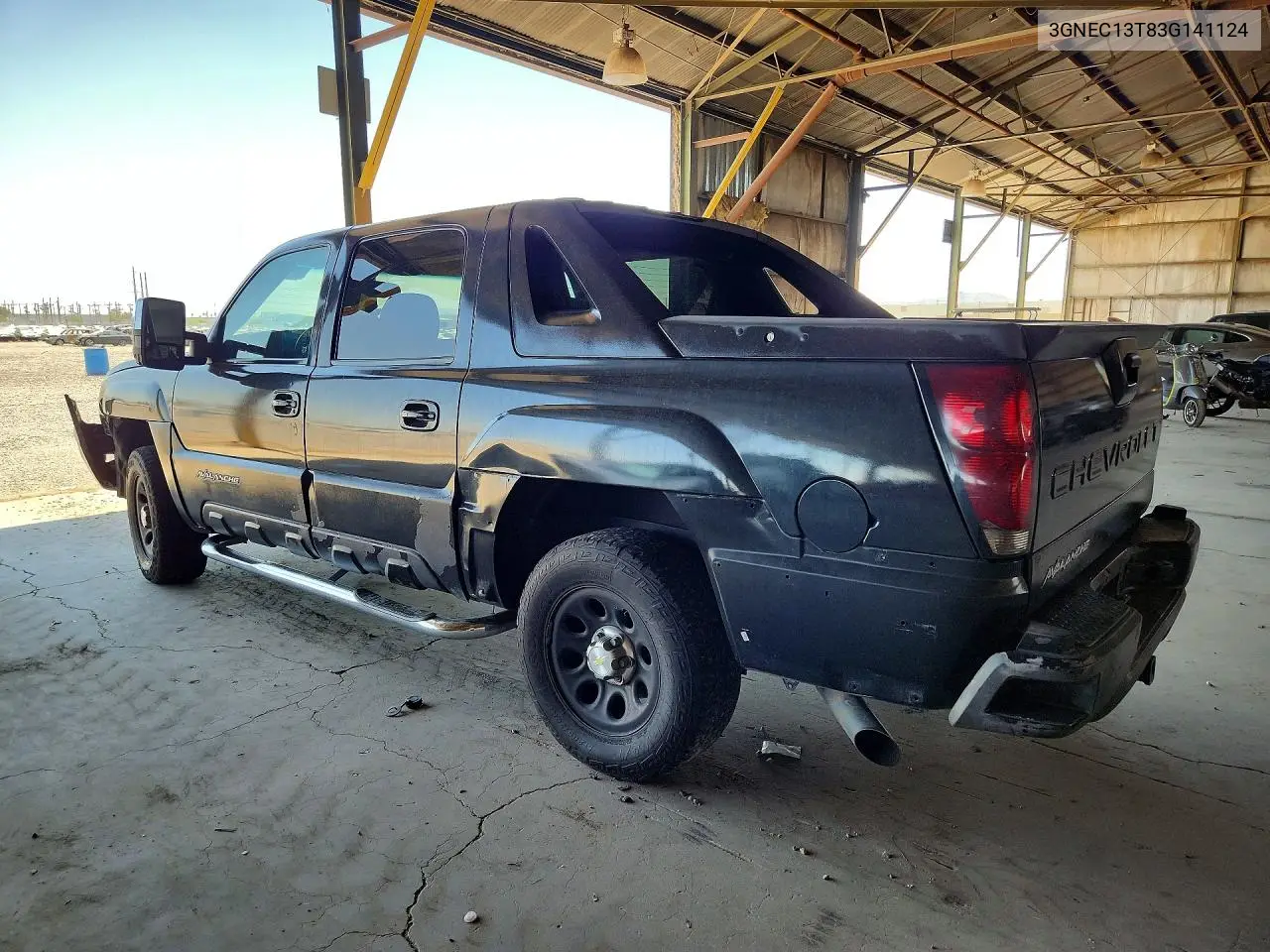 2003 Chevrolet Avalanche C1500 VIN: 3GNEC13T83G141124 Lot: 60520126