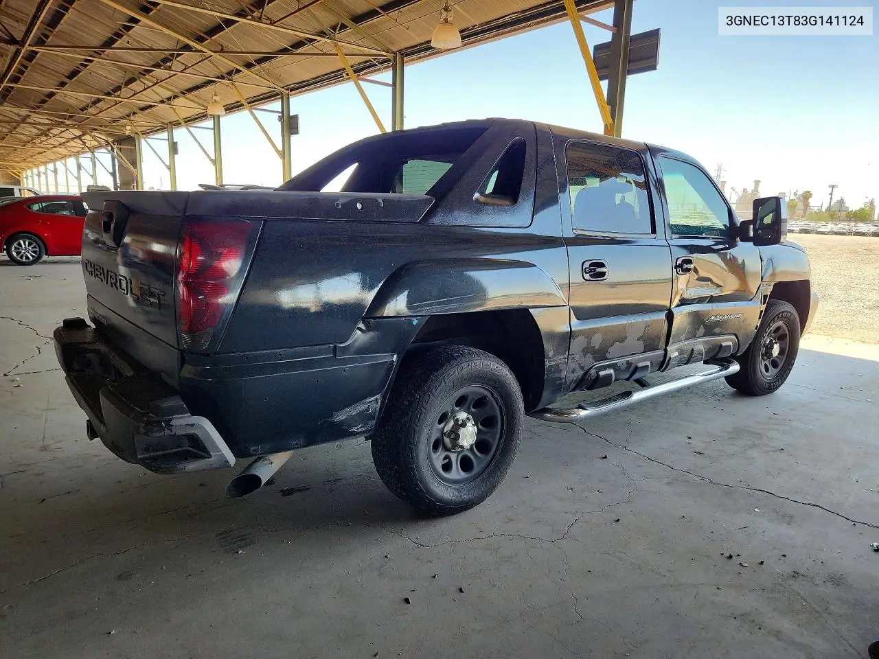 2003 Chevrolet Avalanche C1500 VIN: 3GNEC13T83G141124 Lot: 60520126