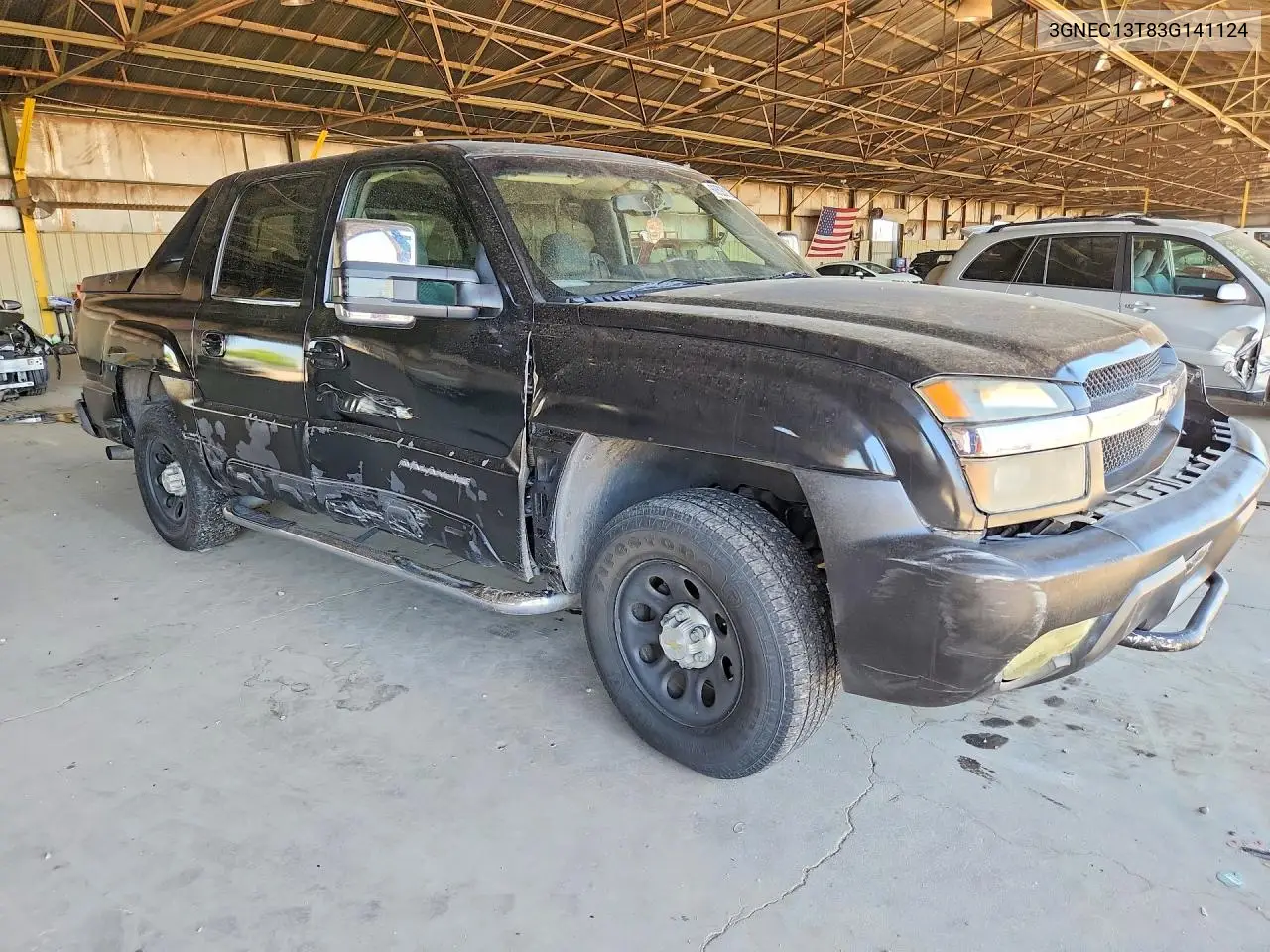 2003 Chevrolet Avalanche C1500 VIN: 3GNEC13T83G141124 Lot: 60520126