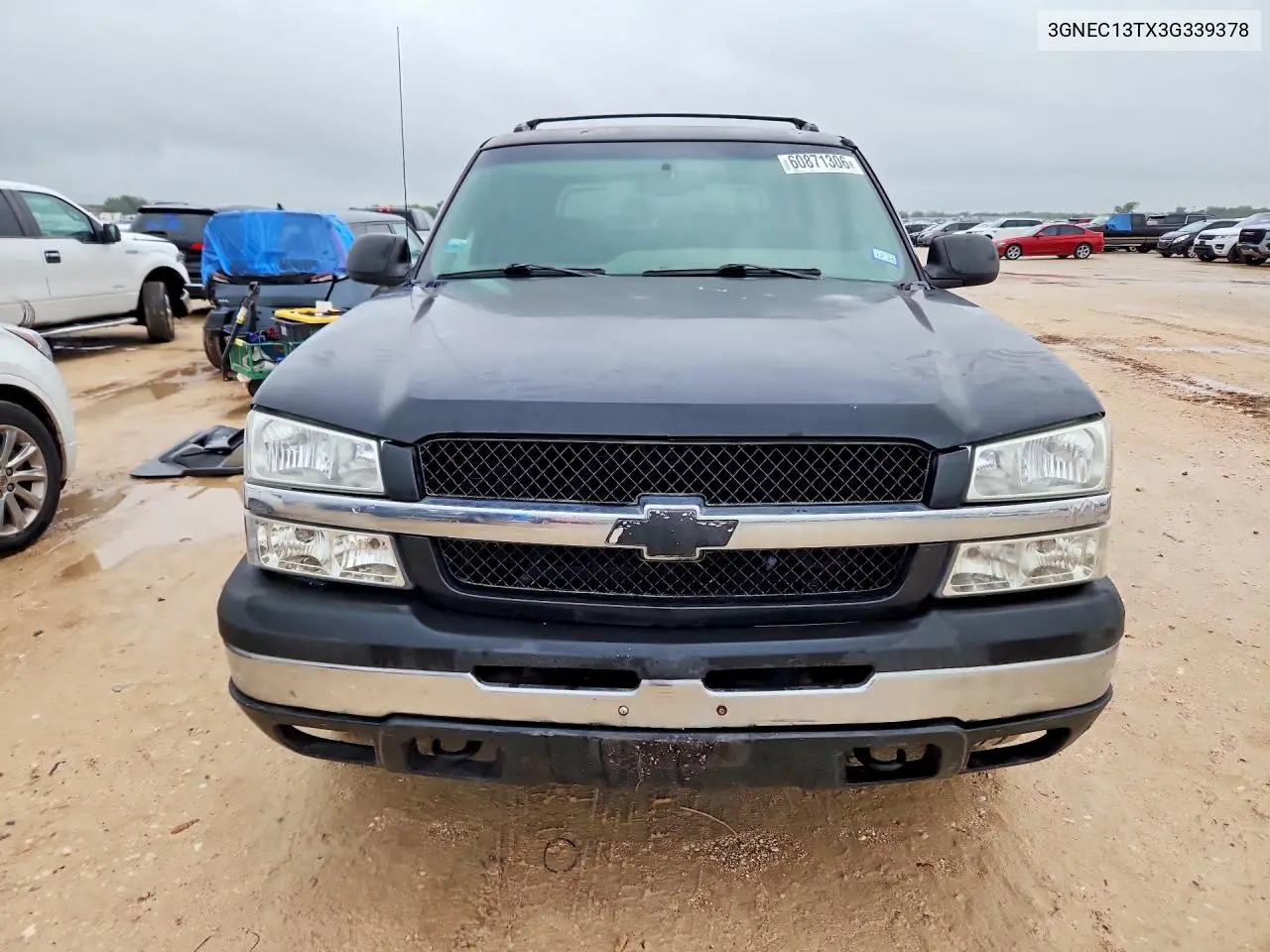 2003 Chevrolet Avalanche C1500 VIN: 3GNEC13TX3G339378 Lot: 60871306