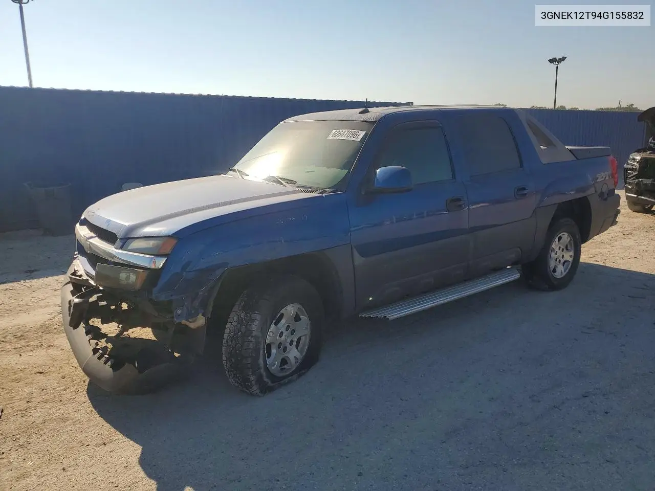 2004 Chevrolet Avalanche K1500 VIN: 3GNEK12T94G155832 Lot: 60647096
