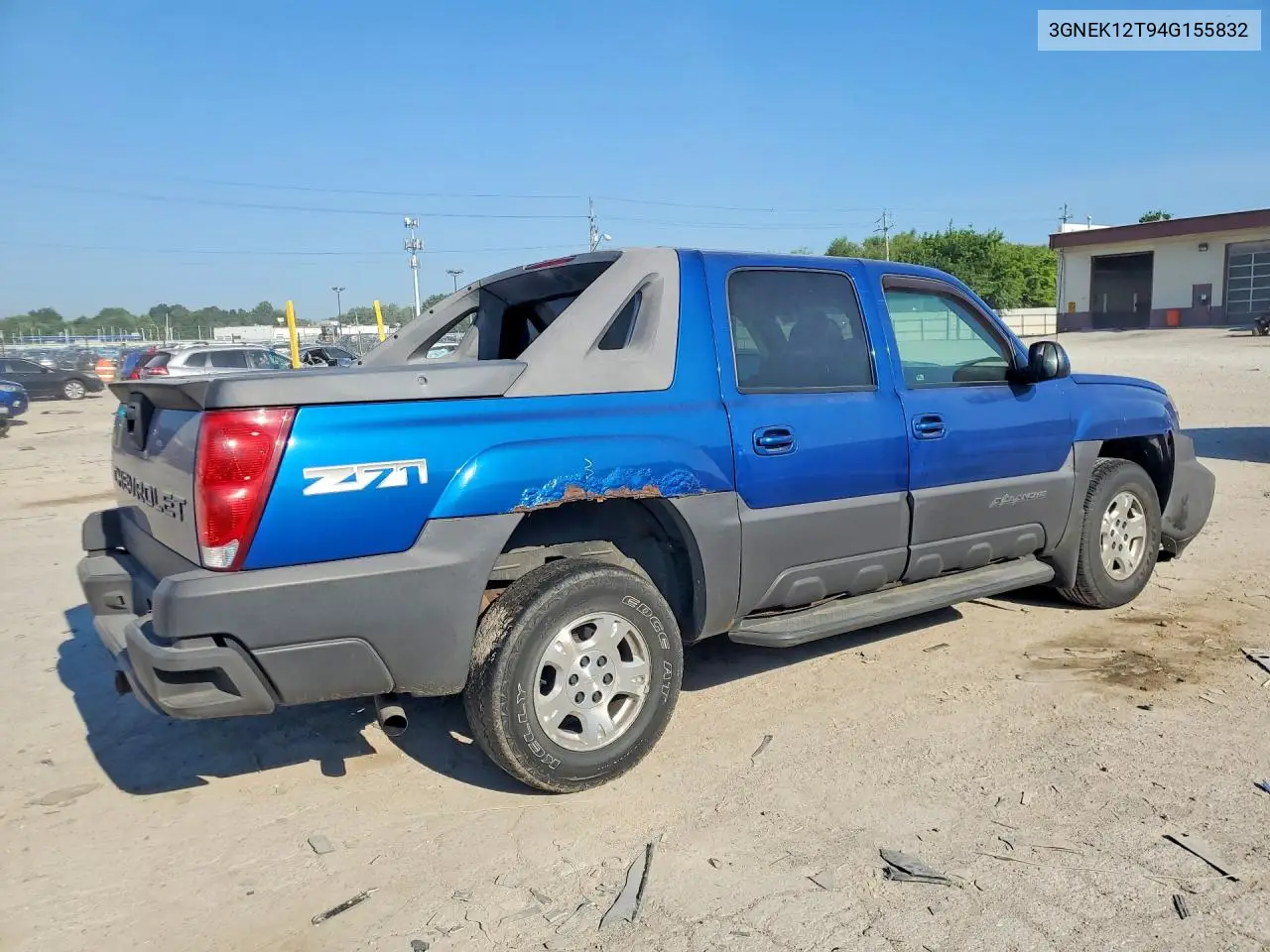 2004 Chevrolet Avalanche K1500 VIN: 3GNEK12T94G155832 Lot: 60647096