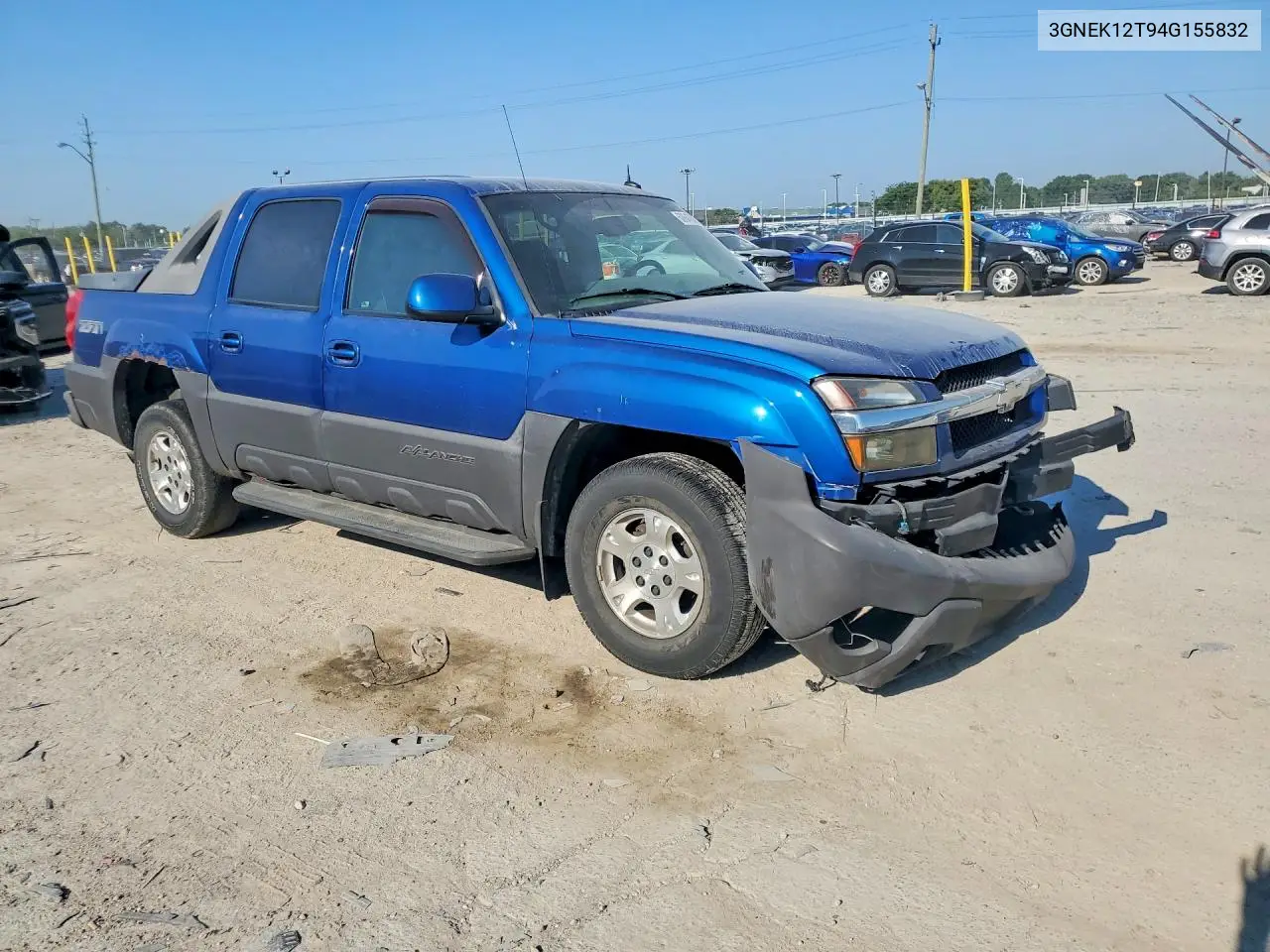 2004 Chevrolet Avalanche K1500 VIN: 3GNEK12T94G155832 Lot: 60647096