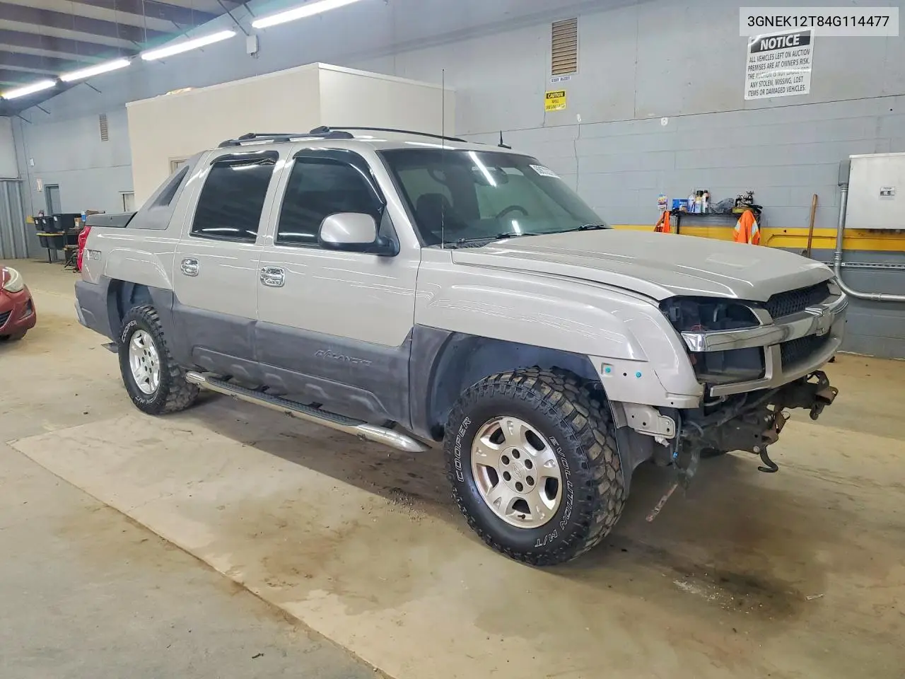 2004 Chevrolet Avalanche K1500 VIN: 3GNEK12T84G114477 Lot: 60672376