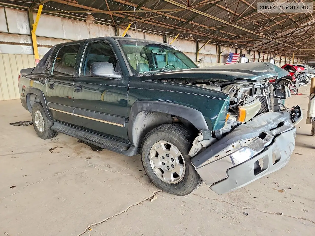 2004 Chevrolet Avalanche K1500 VIN: 3GNEK12T54G171915 Lot: 61819586