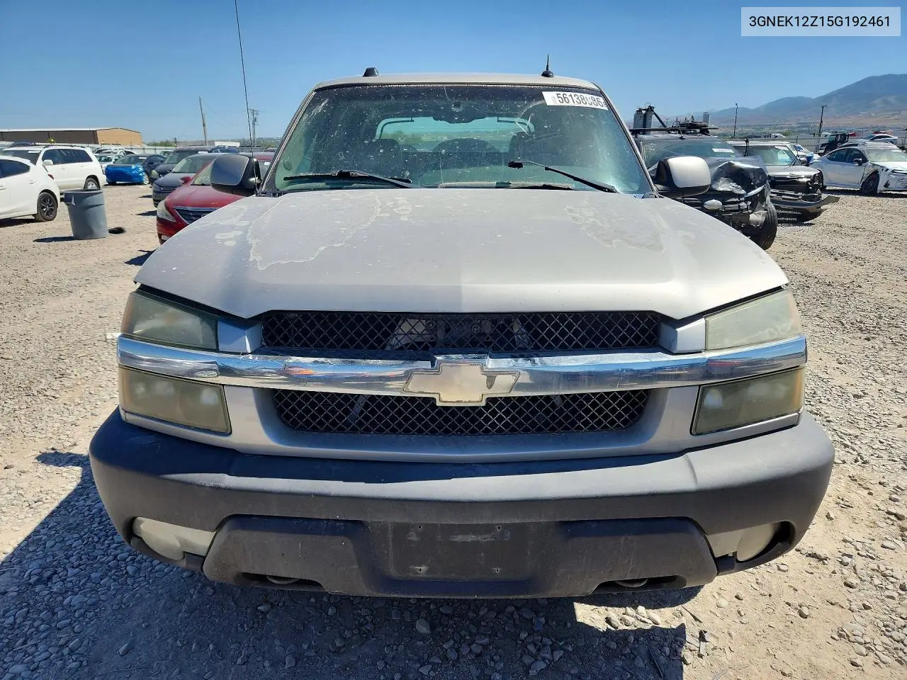 2005 Chevrolet Avalanche K1500 VIN: 3GNEK12Z15G192461 Lot: 56138986