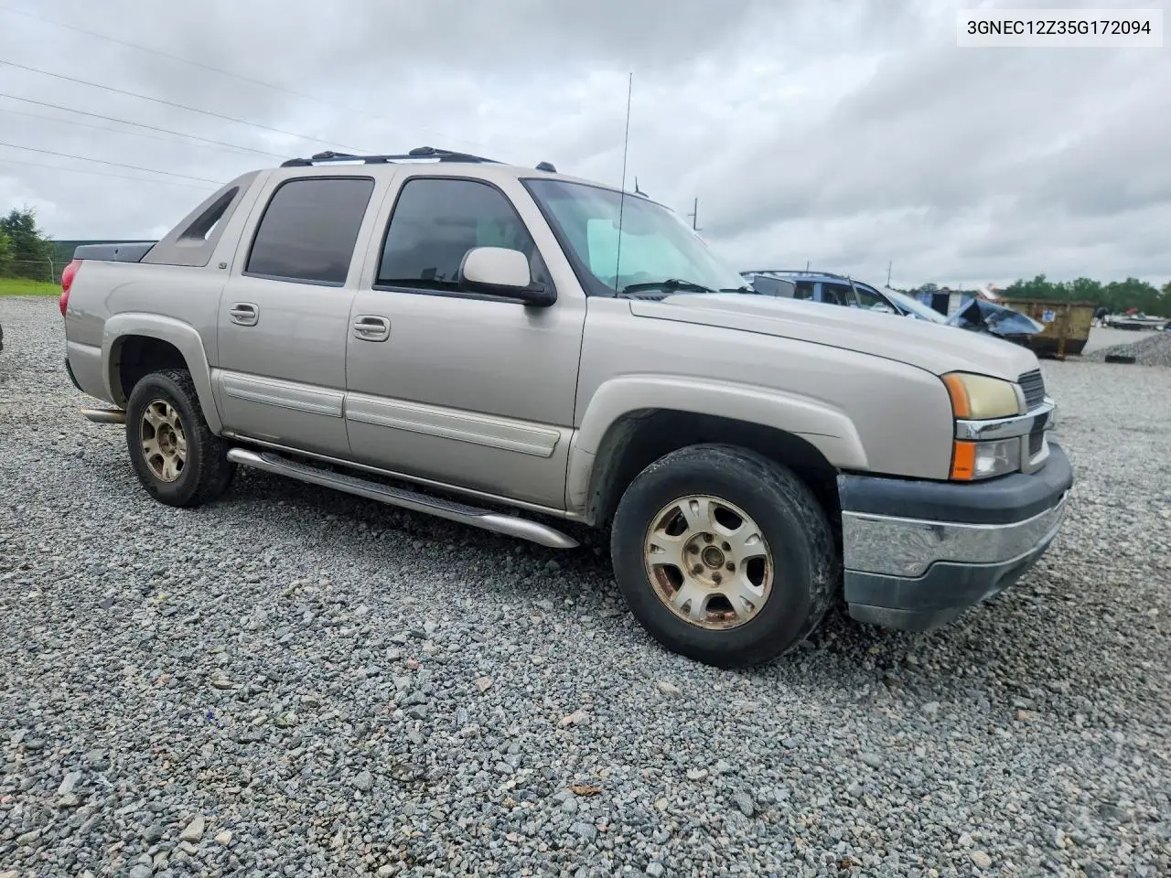 2005 Chevrolet Avalanche C1500 VIN: 3GNEC12Z35G172094 Lot: 57184566