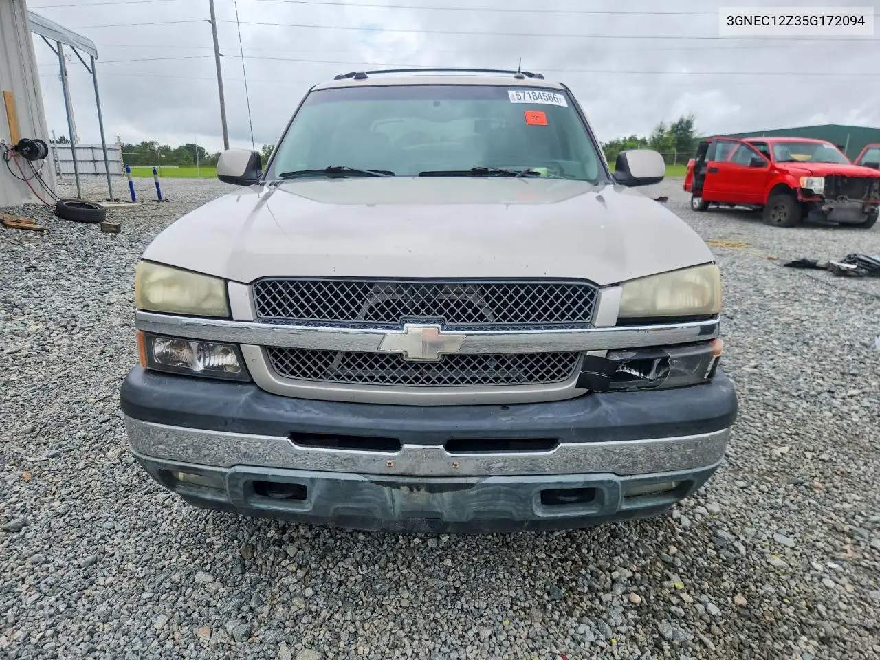 2005 Chevrolet Avalanche C1500 VIN: 3GNEC12Z35G172094 Lot: 57184566