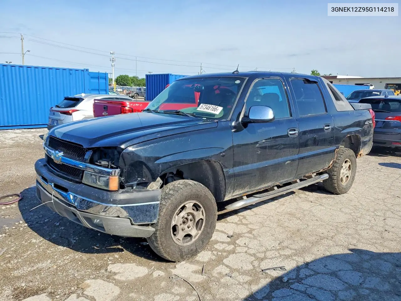 2005 Chevrolet Avalanche K1500 VIN: 3GNEK12Z95G114218 Lot: 57346166