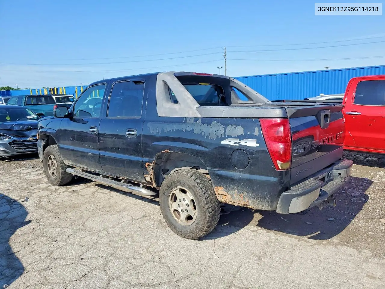 2005 Chevrolet Avalanche K1500 VIN: 3GNEK12Z95G114218 Lot: 57346166