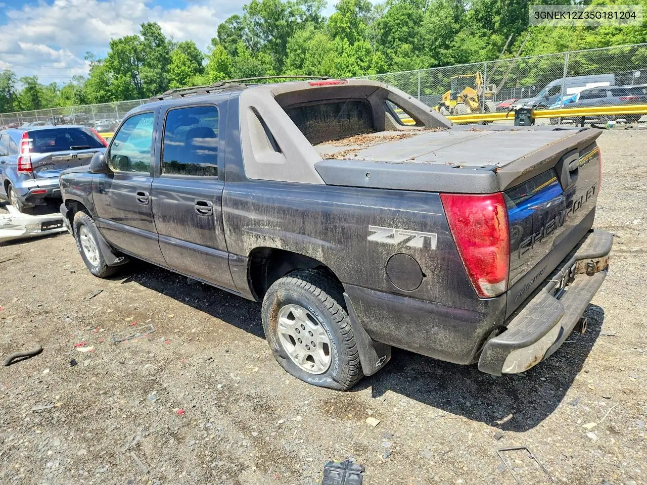 2005 Chevrolet Avalanche K1500 VIN: 3GNEK12Z35G181204 Lot: 57398076