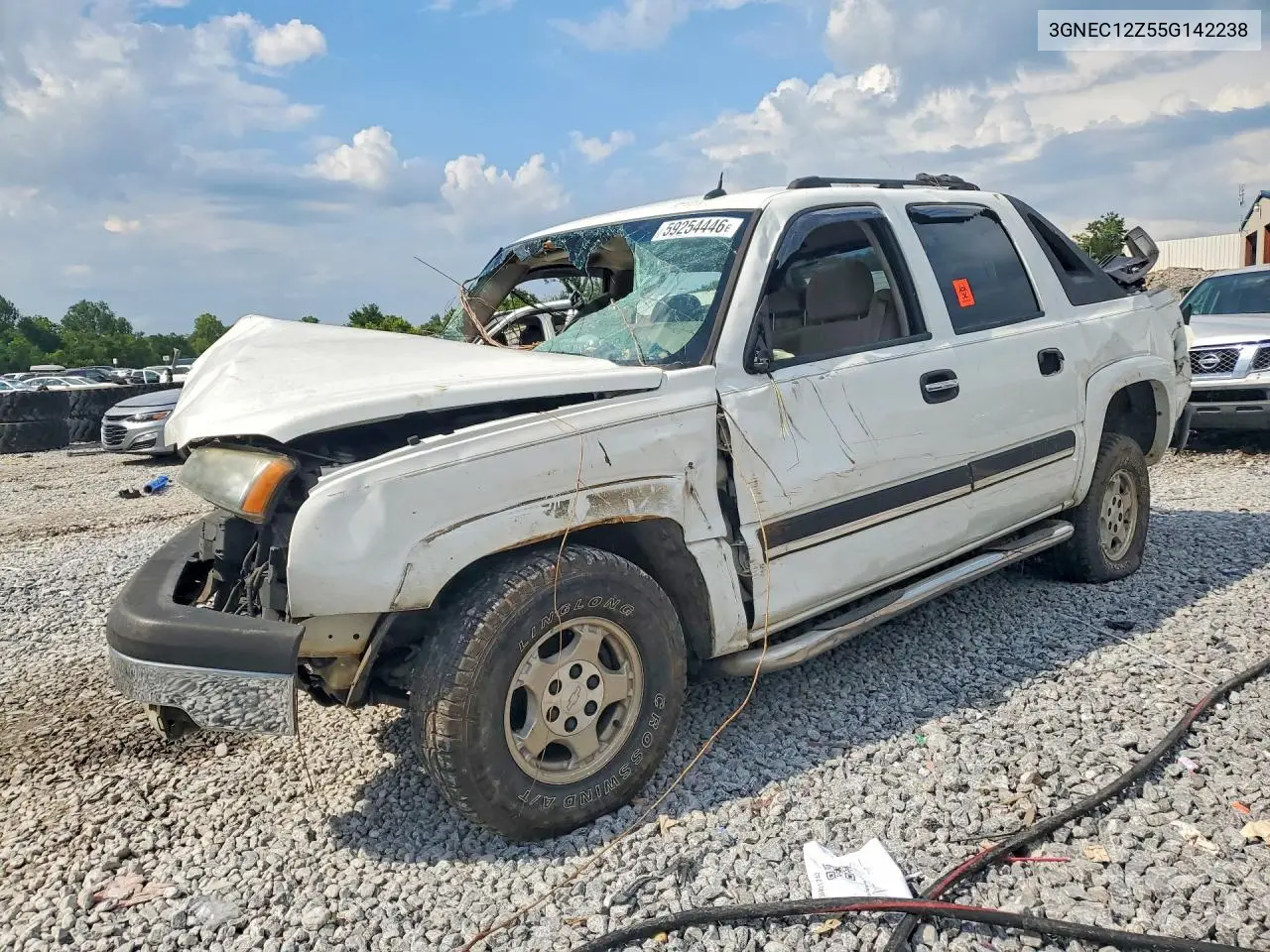 2005 Chevrolet Avalanche C1500 VIN: 3GNEC12Z55G142238 Lot: 59254446
