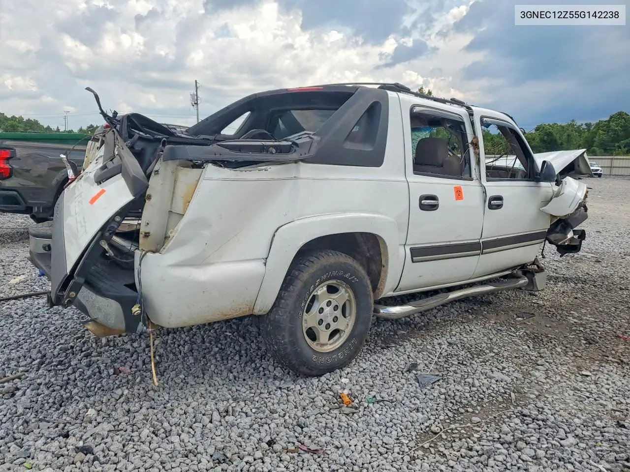 2005 Chevrolet Avalanche C1500 VIN: 3GNEC12Z55G142238 Lot: 59254446