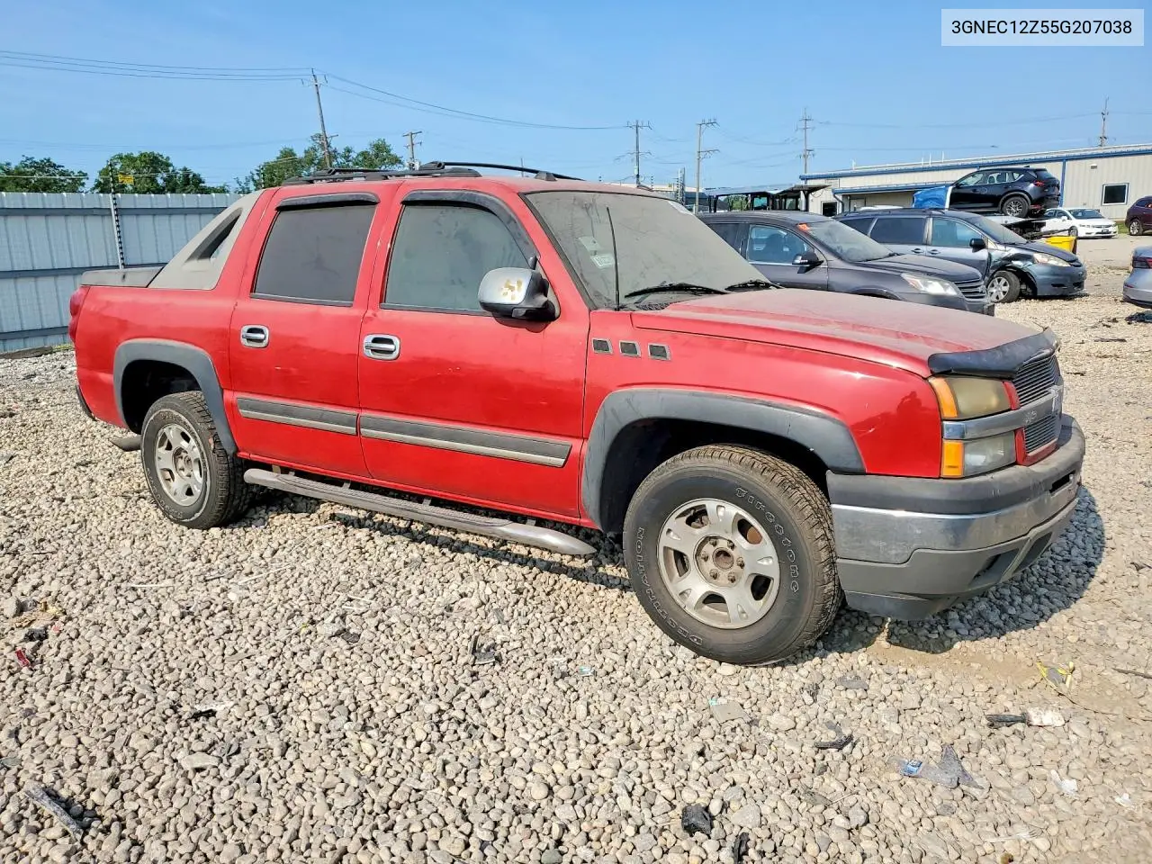 2005 Chev Avalanche VIN: 3GNEC12Z55G207038 Lot: 60220046