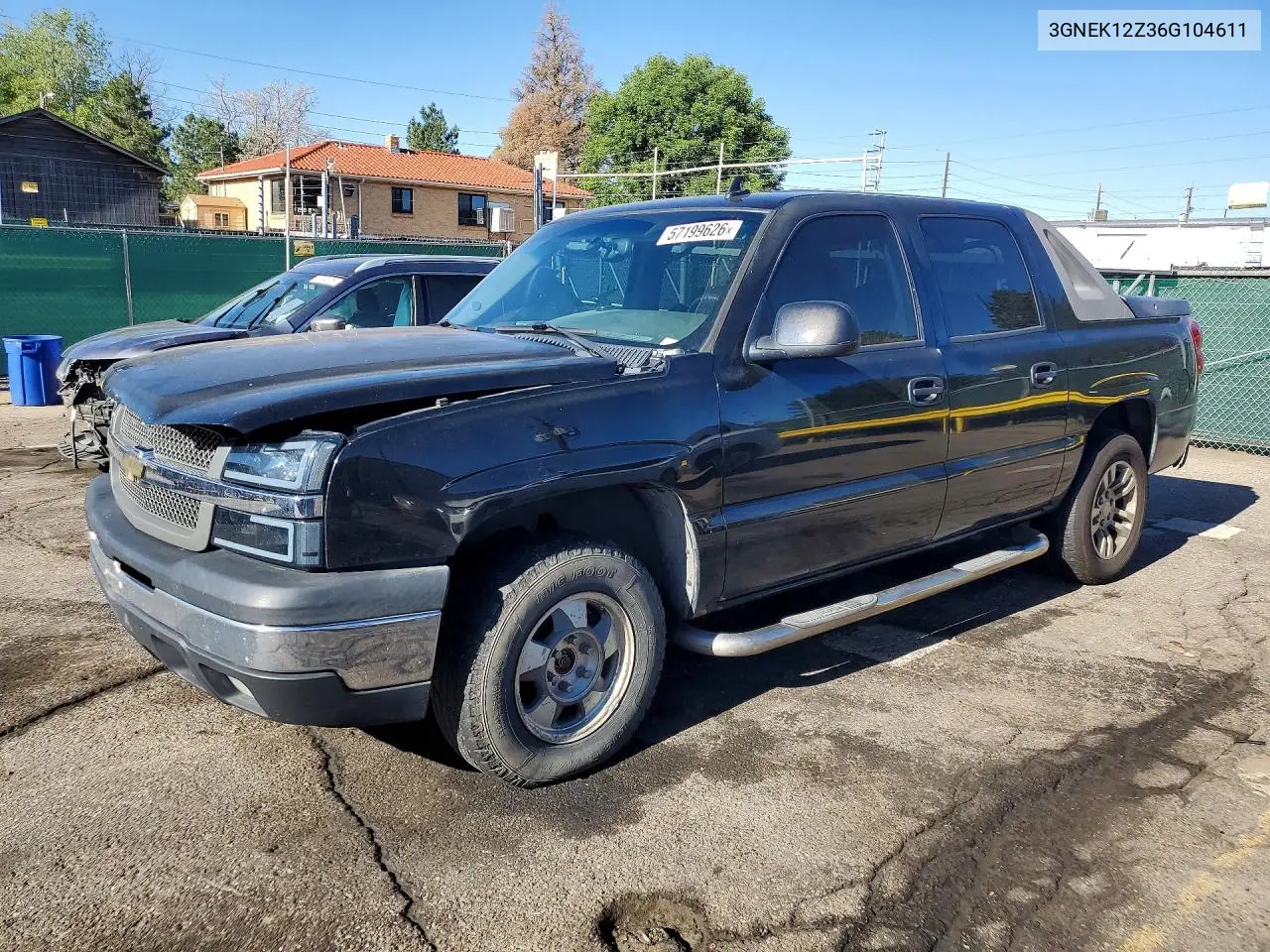 2006 Chevrolet Avalanche K1500 VIN: 3GNEK12Z36G104611 Lot: 57199626